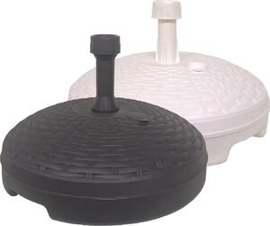 NUOVA PLASTICA ADRIATICA Base ombrellone in PVC effetto Rattan 45 cm colori Assortiti 6 Pezzi - 161