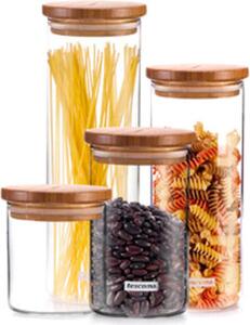 Tescoma Barattolo per Alimenti in Vetro con Tappo in Bamboo e Guarnizione cc 200 Fiesta - 894610