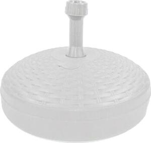 NUOVA PLASTICA ADRIATICA Base per Ombrellone Plastica Rattan Tonda Bianca - I002296