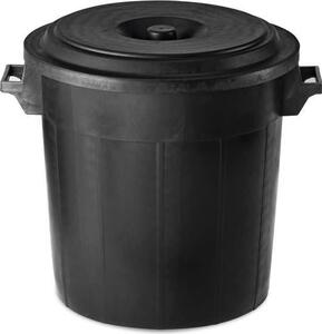 I.C.S. Bidone Spazzatura Pattumiera Rifiuti Sovrapponibile Capacit 50 Litri cm. 49 colore Nero - P480050N