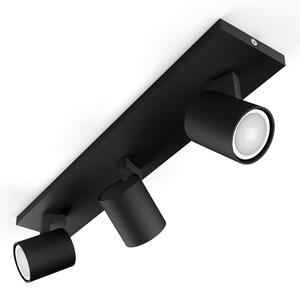 Plafoniera Philips Hue, Philips Hue Runner, dimmerabile, Nero, Soggiorno, Alluminio, Moderno