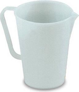 Giganplast Caraffa Graduata in Polietilene Beccuccio versatore Capacit 1 Litro colore Bianco - 1800HD2