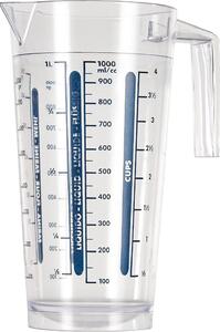 Cosmoplast Caraffa Graduata Per Solidi e Liquidi cm 11x21 h 1 litri - 415