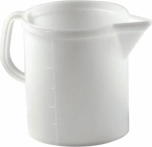 Mobilplastic Caraffa Graduata Rigida in Polipropilene Capacit 5 Litri colore Bianco - 6/5000-BIM