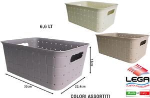 Lega Cesta Country Rettangolare Medio cm 32x22.4x13h litri 6.6 - 0641