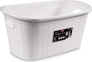 STEFANPLAST Cesta Portabiancheria 35 L Elegance Bianco - 30210