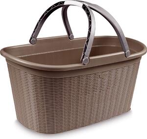 STEFANPLAST Cesta Elegance con Manico Tortora 35x58 h. 29 - 30201