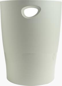 Exacompta Cestino Gettacarte Cestino Rifiuti Rotondo 15 Litri in Plastica colore Grigio