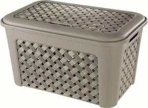 Tontarelli Cesto con coperchio Plastica 43.5 cm 23 Litri Talpa Arianna - 8105406908