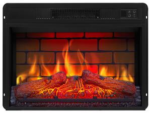 Camino elettrico ArtiFlame AF23BS – Camino elettrico da incasso da 1800 W, effetto fiamma realistico a LED, funzione di riscaldamento, telecomando, timer, nero