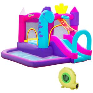 Outsunny Castello Gonfiabile per Bambini 3-8 Anni con Scivolo, Piscina e Trampolino, 3x2.7x2m | Aosom Italy