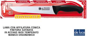 De Luca Coltellerie Coltello Macellaio Inox Manici Plastica cm 22 - L3452-22