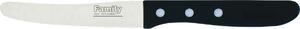 Family Coltello da tavola Confezione 6 pezzi lama in Acciaio Inox lunghezza 11 cm colore Nero con Chiodo - 465