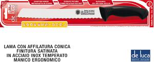 De Luca Coltellerie Coltello Pane Dentato Inox Manici Plastica cm 24 - L3456-24