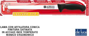 De Luca Coltellerie Coltello Prosciutto Inox Manici Plastica cm 28 - L3458-28