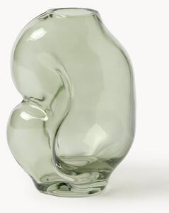 Vaso in vetro fatto a mano Gleam, Alt. 18 cm