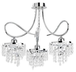 Lampadario decorativo glamour con cristalli a 3 punti DIANA 3xE14 10W ALF18993 Alfa