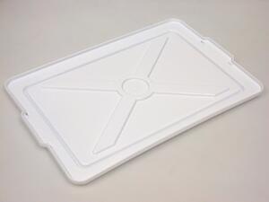 Giganplast Coperchio per vaschette frigo senza maniglie 50x34x2 cm colore Bianco - 1660M3/BI