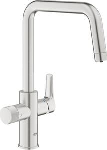 Miscelatore per lavello BLUE PURE EUROSMART Bocca a U supersteel supersteel