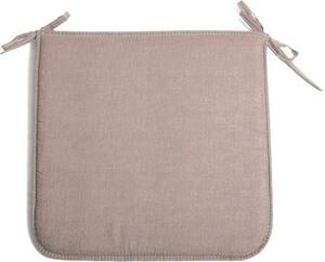 Gemitex Cuscini Per Sedia in Poliestere / Cotone 39x39x2 cm colore Tortora 4 Pezzi - Panarea