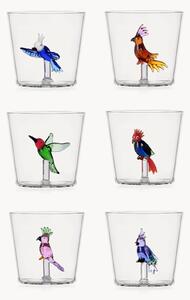 Set di 6 bicchieri fatti a mano in vetro borosilicato Talking Trees