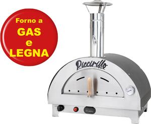 Bella Napoli Forno a legna e gas GPL da esterno mattoni refrattari da 3 cm per 1 pizza - Piccirillo