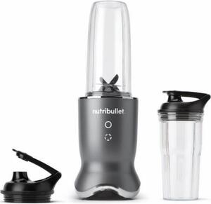 NutriBullet Frullatore con Bicchiere Capacit 0.9 Litri Potenza 1200 Watt Lama in Acciaio Inox colore Nero - NB1206DGCC