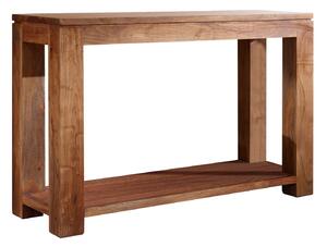 Tavolino da consolle in legno di Acacia 115x40x76 miele dorato laccato SHAMAN #12