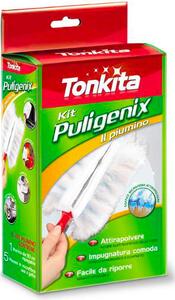 Tonkita Kit piumino Puligenix Piumino con manico ergonomico e richiudibile con 5 ricambi - 430