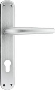 Frosio Bortolo Maniglia Porta con Placca dimensioni 40 x 245 mm finitura cromo satinato - A111/C02 Serie Torino Light