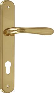 Frosio Bortolo Maniglia Porta con Placca dimensioni 40 x 245 mm finitura Oro Lucido - A115/L01 Serie Goccia