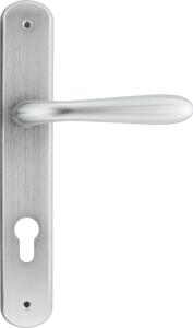 Frosio Bortolo Maniglia Porta con Placca dimensioni 40 x 245 mm finitura cromo satinato - A115/C02 Serie Goccia