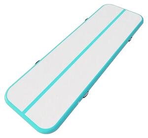 Materasso gonfiabile da ginnastica con pompa, superficie antiscivolo, elevata capacità di carico, 400 x 100 x 10