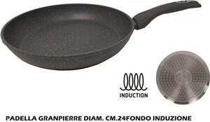 Casalinghi Letizia Ceramica Padella Antiaderente Induzione in Alluminio 24 cm Gran Pierre