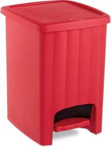 STEFANPLAST Pattumiera a pedale Bidone Rifiuti 20 Litri colore Bianco - Margherita - 21277