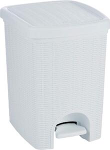 STEFANPLAST Pattumiera Bidone Spazzatura Capacit 20 Litri cm. 31x27,5x39 in Plastica colore Bianco - Elegance - 30800