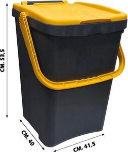 Ecoplast Pattumiera Ecoplus litri 50 Giallo - 527870