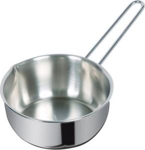 Metalsomma Pentola a Induzione Casseruola Acciaio Inox 1 Manico cm 10 - Dune