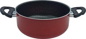 Zanetti Pentola Casseruola Antiaderente in Alluminio 2 Manici in Bakelite cm 18 - Dolomiti
