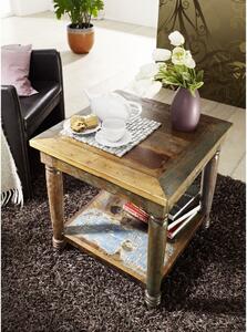 Tavolino da salotto in legno di Legno riciclato 60x60x60 multicolore laccato FABLE #14