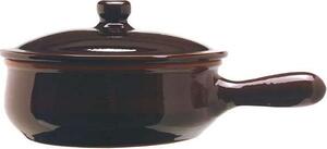 Coli Pentola Casseruola Terracotta 1 Manico con Coperchio cm 14 - Bruna