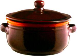 Coli Pentola Casseruola Terracotta 2 Manici Alto con Coperchio cm 30 - Bruna