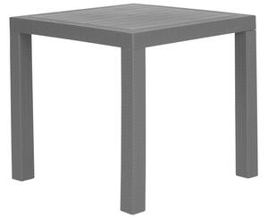 Tavolo da pranzo da giardino grigio 80 x 80 cm quadrato a 4 posti minimalista Beliani