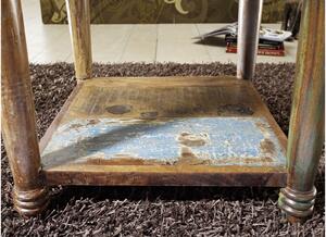 Tavolino da salotto in legno di Legno riciclato 60x60x60 multicolore laccato FABLE #14