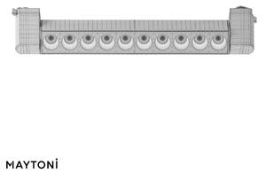 Maytoni Faretto con striscia LED per sistema binario monofase dal design moderno Points Alluminio,Plastica Nero 4000k Luce Naturale LED INTEGRATO 20W 1 Lampadina Lumen 1500