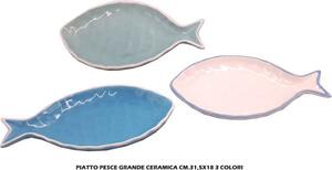 Mercury Piatto Pesce Grande cm 31,5x18 Colori Assortiti - MER01860