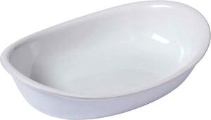 Pyrex Pirofila da Forno in Ceramica Ovale 28 x 20 cm colore Bianco - Supreme