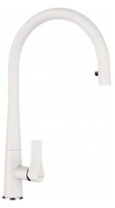 Miscelatore SCHOCK GOTA bianco con bocca estraibile / miscelatore monocomando / miscelatore di design