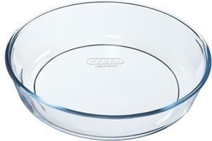 Pyrex Pirofila da Forno in Vetro Borosilicato Rotonda 25 cm colore Trasparente - BAKE & ENJOY