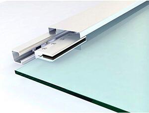 Brugel Porta Scorrevole In Vetro Temperato Smerigliato con Binario Silenzioso 77.5x205 cm - E70017
